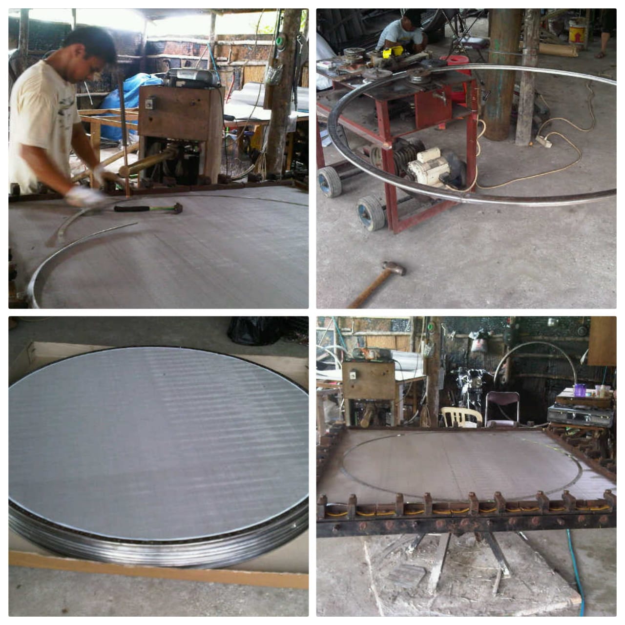 Rotor Bar with Hardening dan Vibrating Screen yang telah selesai