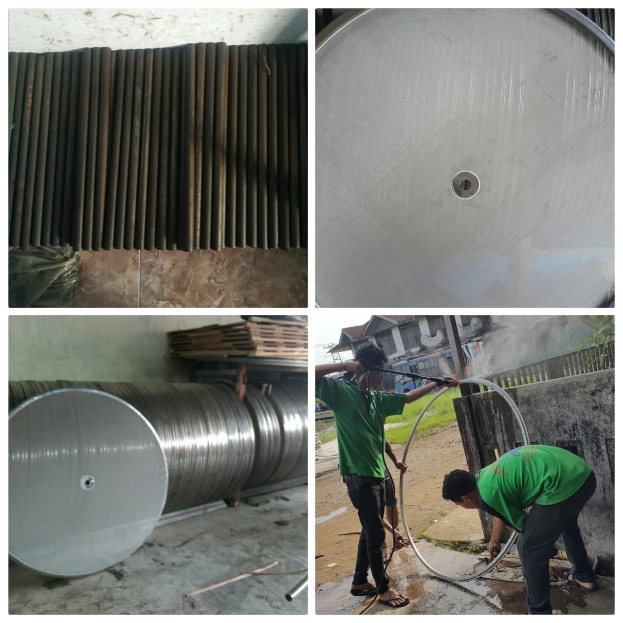 Rotor Bar with Hardening dan Vibrating Screen yang telah selesai